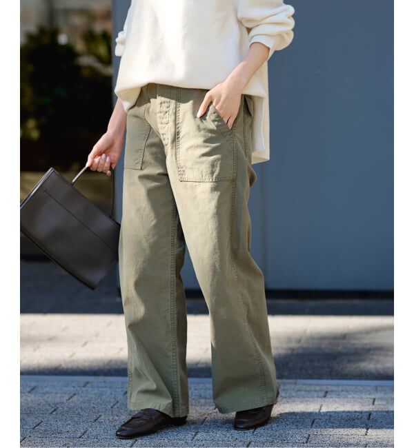 FRAMeWORK「≪追加≫ライトミリタリースラブベイカーパンツ 2」|カーゴ|