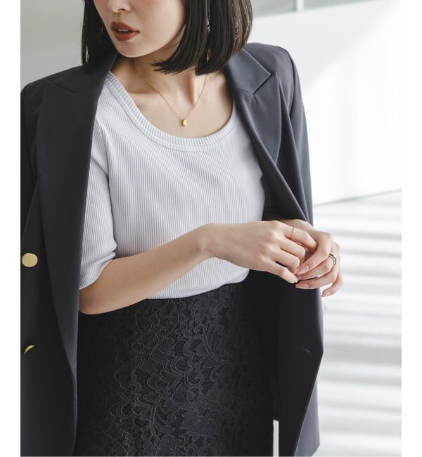 NOBLE「ULTIMAコットンラウンドネックT」|Tシャツ・カットソー|グレーB