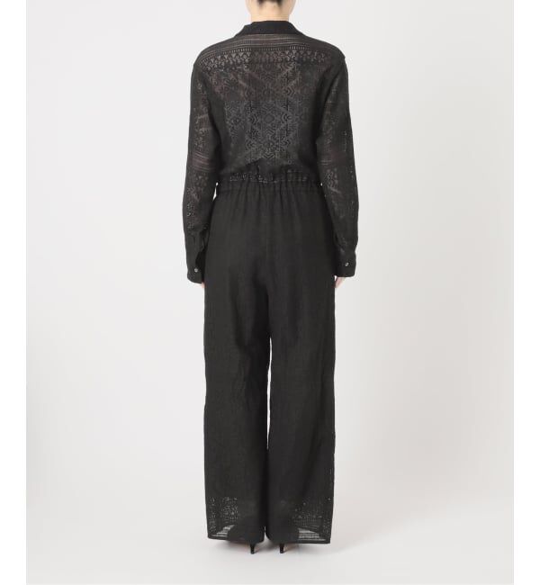 Spick and Span「オープンカラーレースジャンプスーツ」|オールインワン|