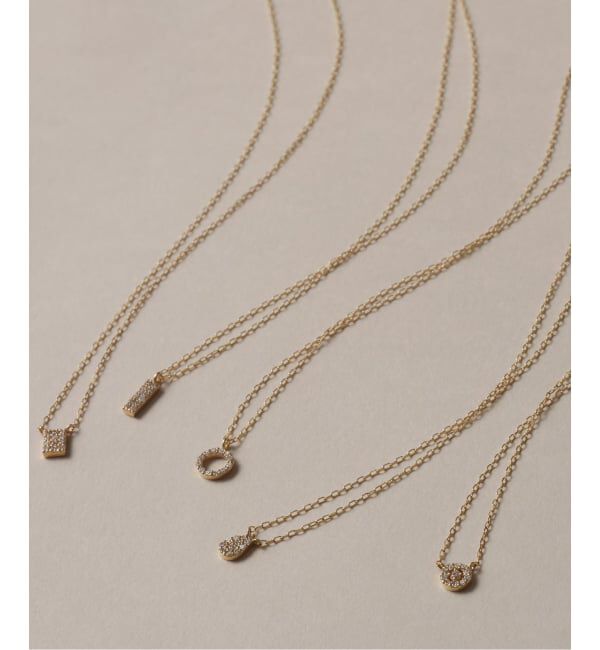 Lilas by Spick&Span「プチダイヤバーネックレス K10」|ネックレス|