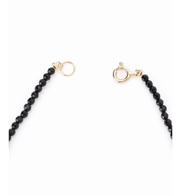 Lilas by Spick&Span「ゴールドビーズラインオニキスブレスレット K10」|ブレスレット・バングル|