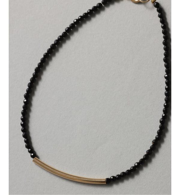 Lilas by Spick&Span「ゴールドパイプオニキスブレスレット K10」|ブレスレット・バングル|