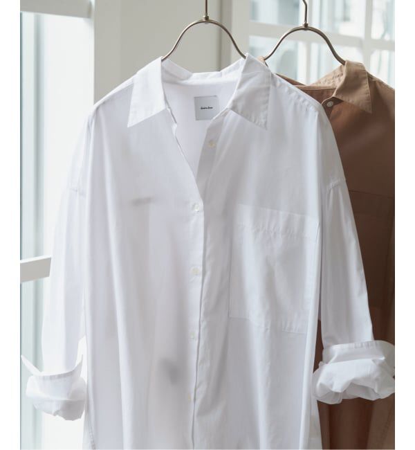 Spick and Span「《WEB限定 / 追加2》50コットンオーバーシャツ」|シャツ・ブラウス|ホワイト