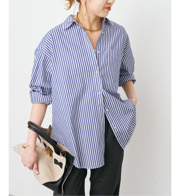Spick and Span「《WEB限定 / 追加2》50コットンオーバーシャツ」|シャツ・ブラウス|