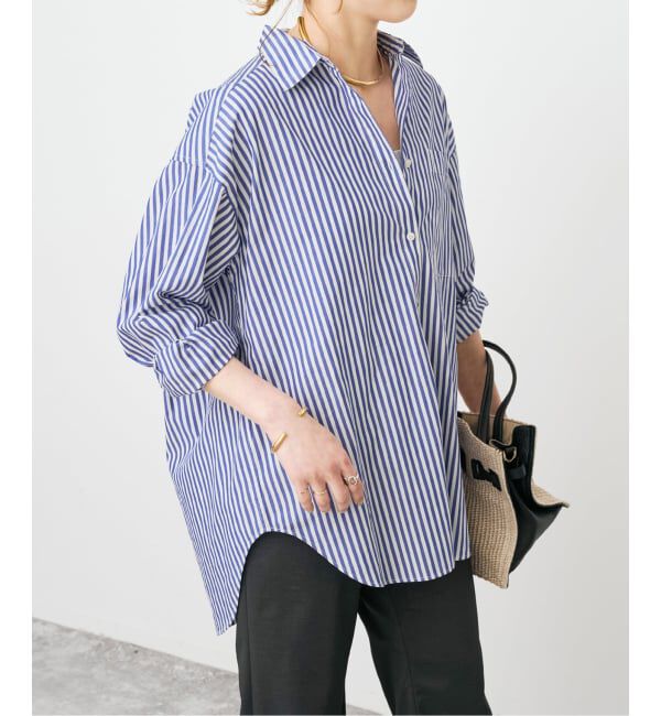 Spick and Span「《WEB限定 / 追加2》50コットンオーバーシャツ」|シャツ・ブラウス|