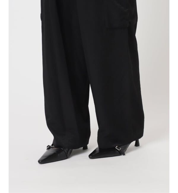 U by SPICK&SPAN「フェードサテンカーゴスラックス」|カーゴ|