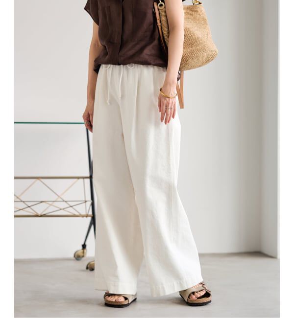 FRAMeWORK「≪追加≫綿麻イージーパンツ」|その他|