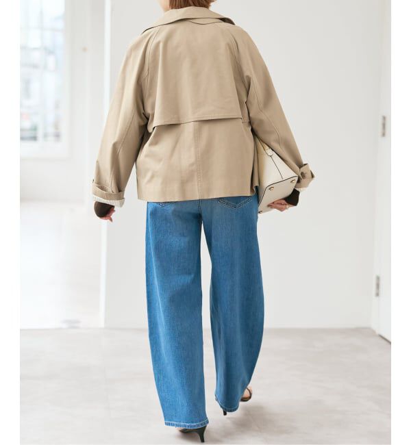 Spick and Span「《追加2》ソフトツイルショートトレンチコート」|トレンチコート|