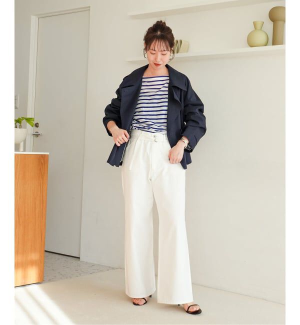 Spick and Span「《追加2》ソフトツイルショートトレンチコート」|トレンチコート|