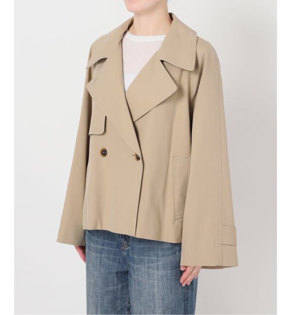 Spick and Span「《追加2》ソフトツイルショートトレンチコート」|トレンチコート|