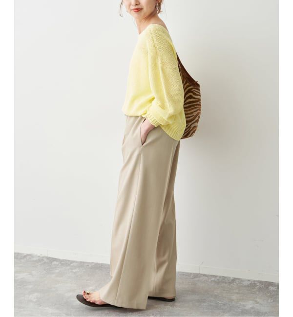 Spick and Span「《新色有り / 追加》ペーパーヤーン2WAYルーズプルオーバー」|ニット・セーター|