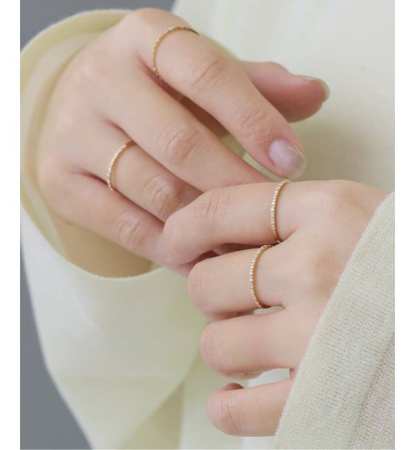 Lilas by Spick&Span「ダイヤハーフエタニティーリング K18」|リング|