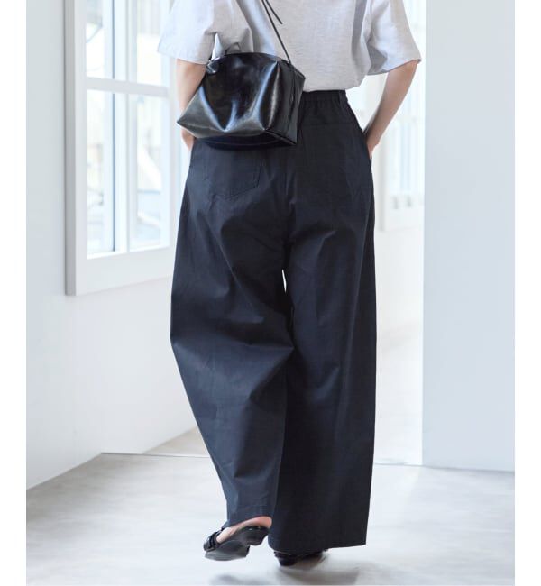 U by SPICK&SPAN「《予約》ルーズタックチノパンツ」|チノ|