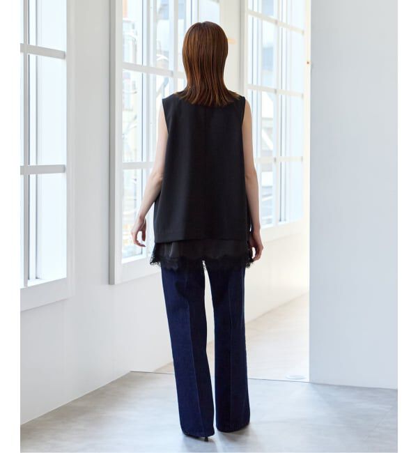 U by SPICK&SPAN「《予約》サテンレースキャミ」|キャミソール|