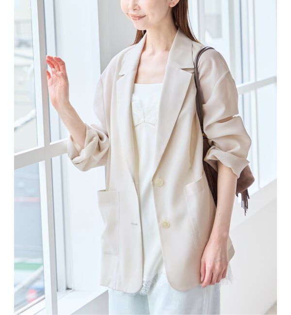 U by SPICK&SPAN「《予約》サテンレースキャミ」|キャミソール|