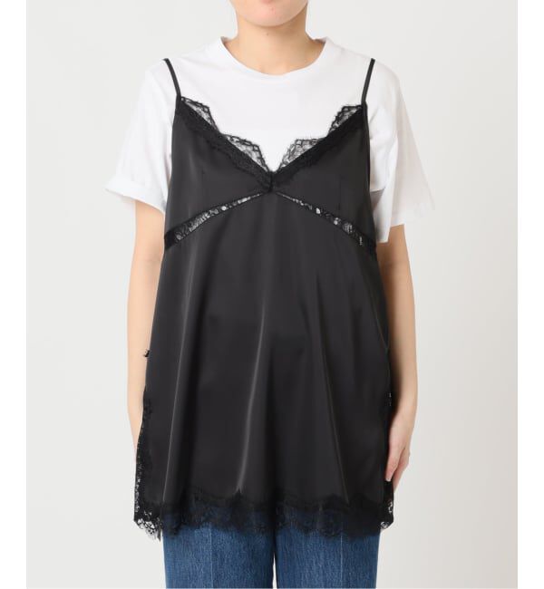 U by SPICK&SPAN「《予約》サテンレースキャミ」|キャミソール|