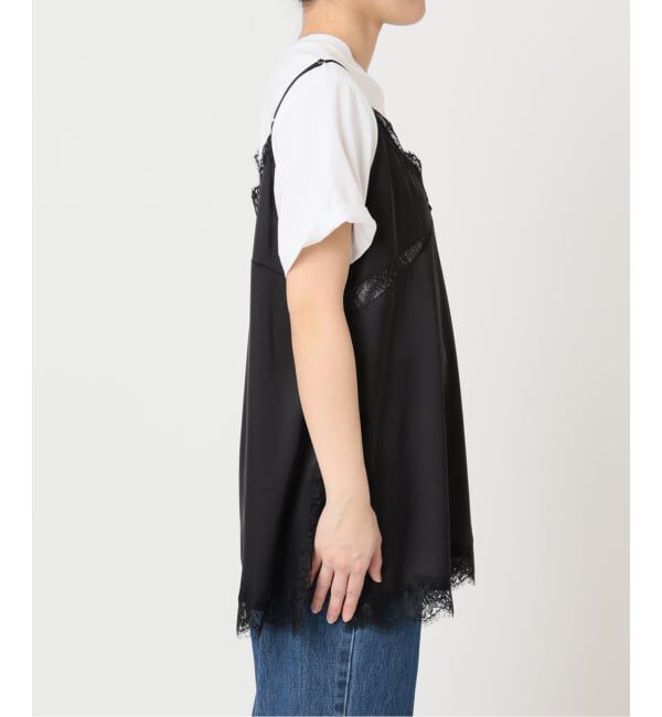 U by SPICK&SPAN「《予約》サテンレースキャミ」|キャミソール|