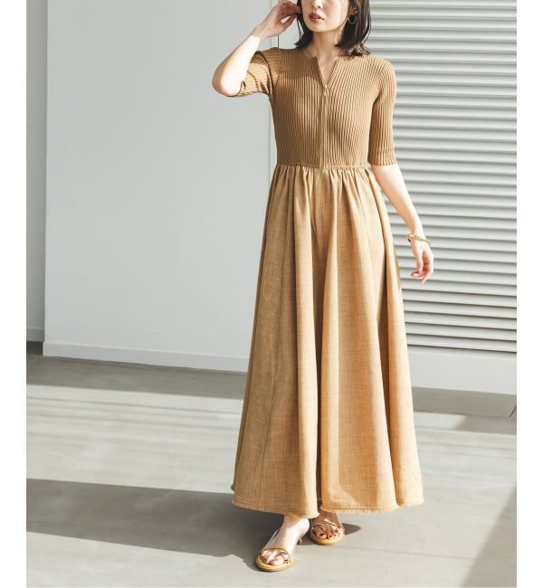 NOBLE「《追加・新色》フロントジップドッキングワンピース」|ワンピース|