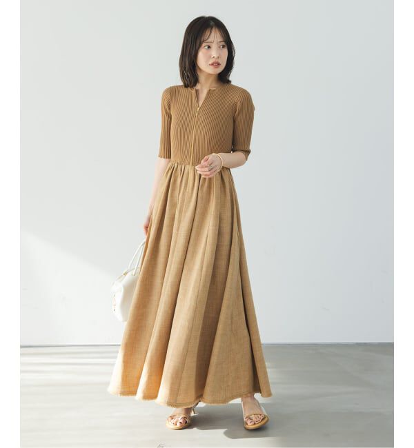 NOBLE「《追加・新色》フロントジップドッキングワンピース」|ワンピース|