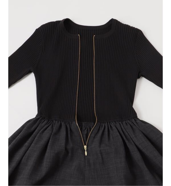 NOBLE「《追加・新色》フロントジップドッキングワンピース」|ワンピース|