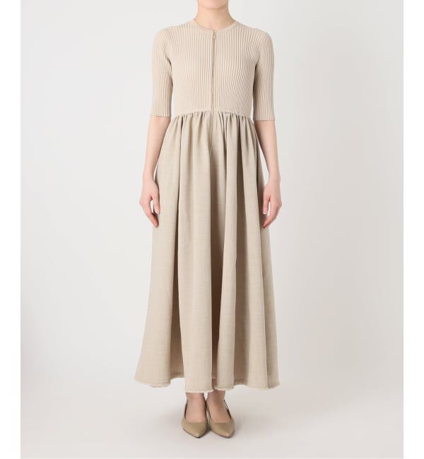 NOBLE「《追加・新色》フロントジップドッキングワンピース」|ワンピース|