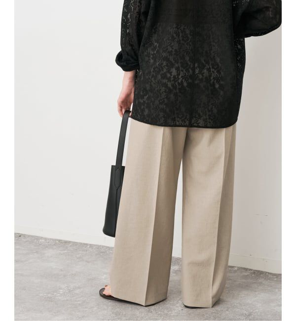 Spick and Span「PEウォッシャブルイージースラックスパンツ」|スラックス|