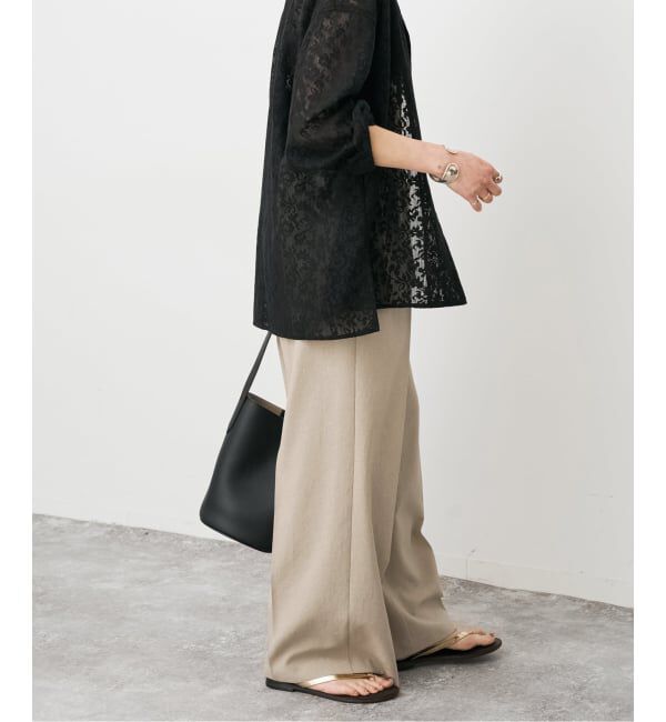 Spick and Span「PEウォッシャブルイージースラックスパンツ」|スラックス|