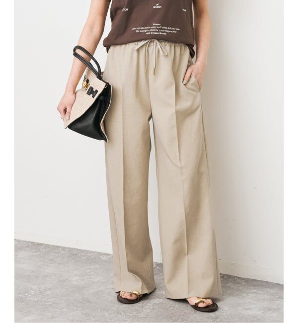 Spick and Span「PEウォッシャブルイージースラックスパンツ」|スラックス|