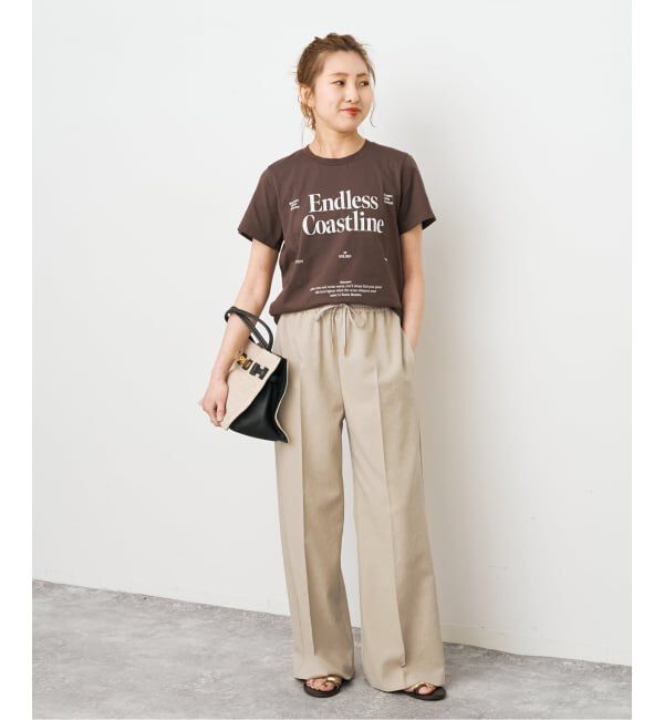 Spick and Span「PEウォッシャブルイージースラックスパンツ」|スラックス|