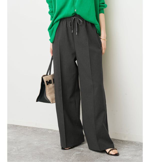 Spick and Span「PEウォッシャブルイージースラックスパンツ」|スラックス|