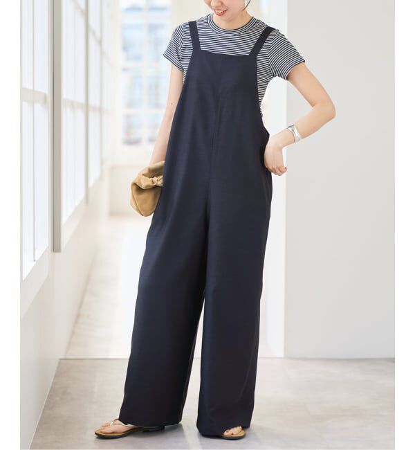 Spick and Span「《WEB限定 / 追加予約》ドライクロスコンビネゾン」|オールインワン|ネイビー