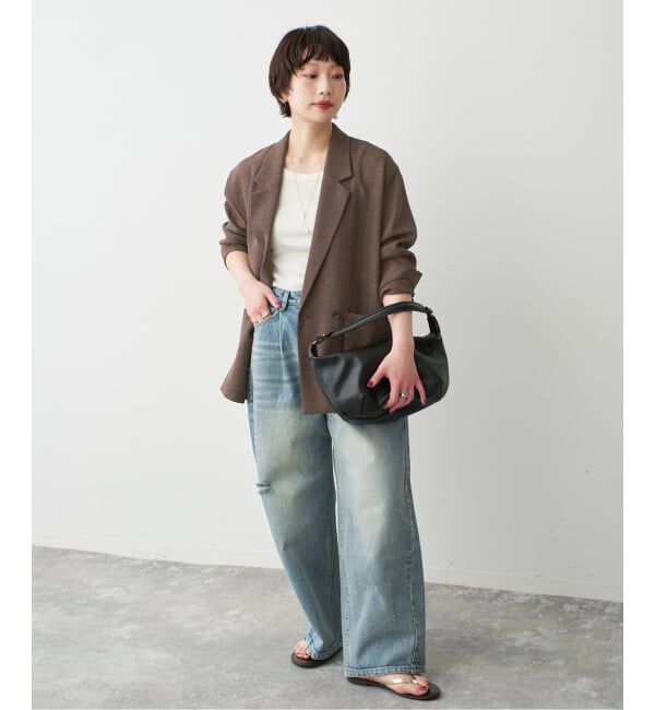 Spick and Span「《手洗い可》ブラーカラミ ルーズジャケット」|その他|