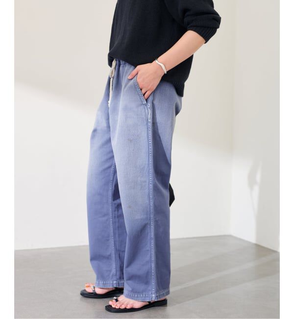 FRAMeWORK「ATELLIER WELLS BY JOHNBULL フレンチワークイージーパンツ」|その他|ブルー