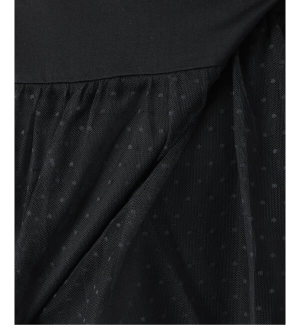 Spick and Span「《一部店舗+WEB限定 / 予約》ドットチュールティアードTシャツ」|Tシャツ・カットソー|