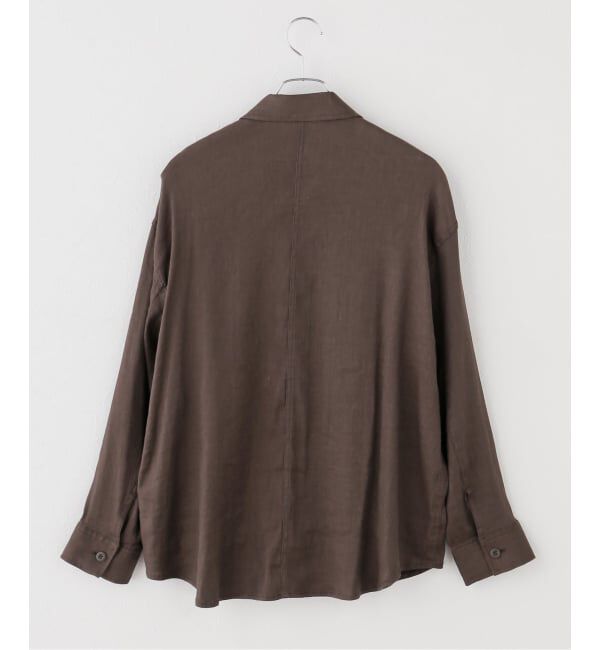 Spick and Span「《洗濯機洗い可》リネンミックスストレッチシャツジャケット」|その他|
