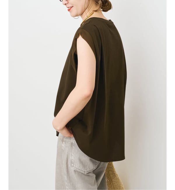 Spick and Span「《予約》オーガンジーコンビルーズプルオーバー」|Tシャツ・カットソー|