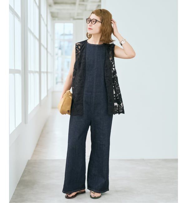 Spick and Span「《新色有り / 追加予約》コードエンブロイダリーチュールベスト」|ベスト・ジレ|