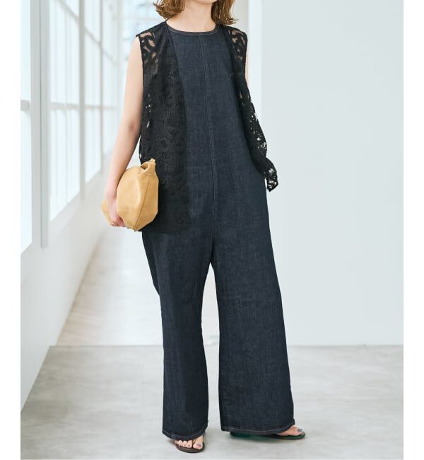 Spick and Span「《新色有り / 追加予約》コードエンブロイダリーチュールベスト」|ベスト・ジレ|