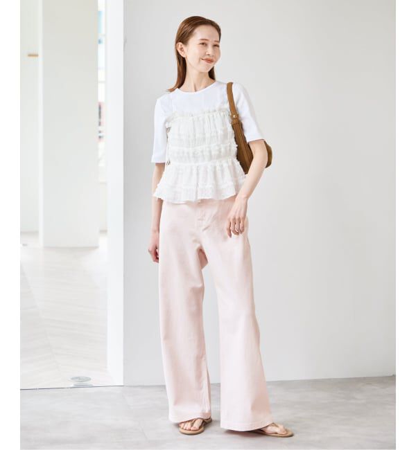 U by SPICK&SPAN「《追加予約》カラールーズデニム」|デニム|