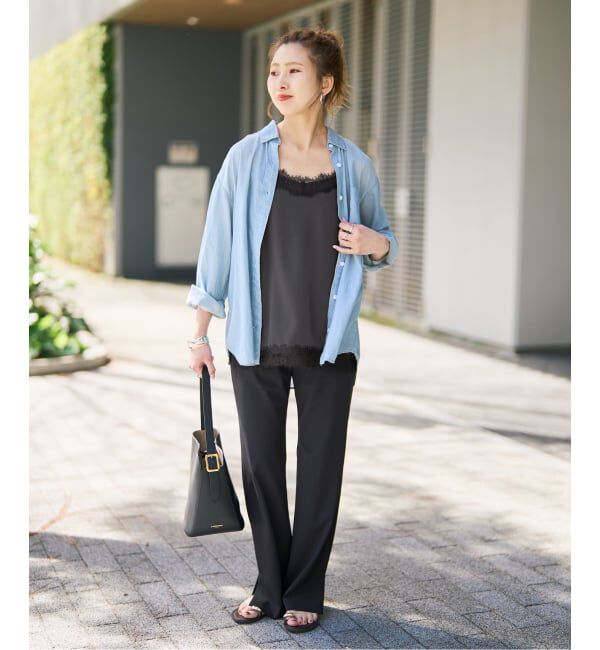 Spick and Span「《新色有り / 追加予約》サテンレースキャミソール」|キャミソール|