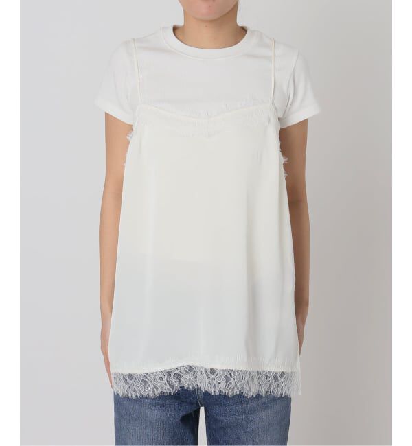 Spick and Span「《新色有り / 追加予約》サテンレースキャミソール」|キャミソール|