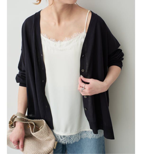 Spick and Span「《新色有り / 追加予約》サテンレースキャミソール」|キャミソール|