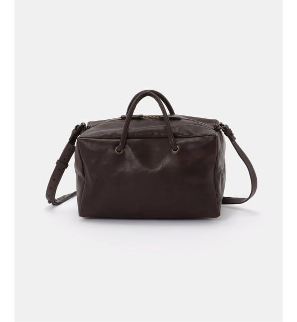 FRAMeWORK「Bea mombaers ボックスバッグ」|ボストンバッグ|ブラウン