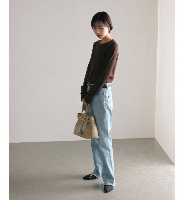  「《追加》【洗える】ウールテレコクルーネックカットソー」|Tシャツ・カットソー|