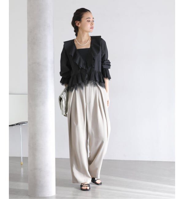  「【洗える】レースブラウス」|シャツ・ブラウス|