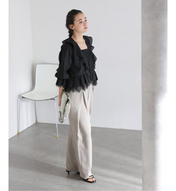  「【洗える】レースブラウス」|シャツ・ブラウス|