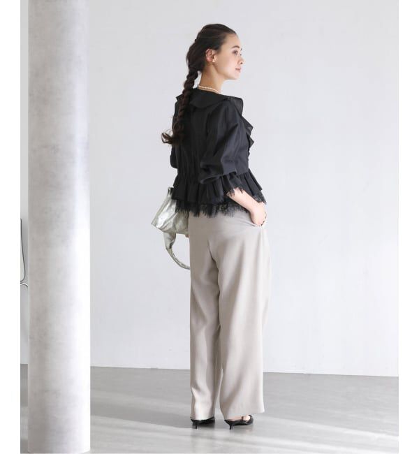  「【洗える】レースブラウス」|シャツ・ブラウス|