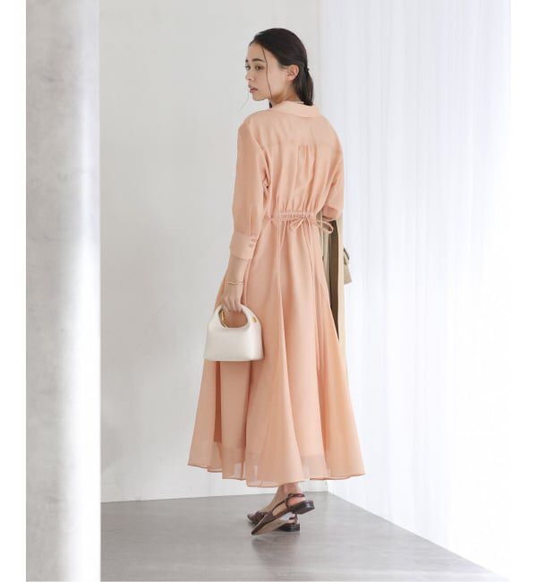  「【洗える】ポケットシャツワンピース」|ワンピース|