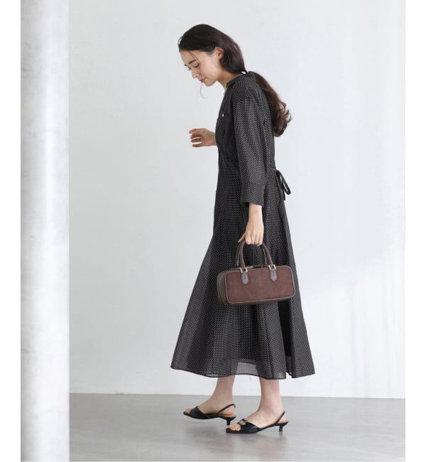  「【洗える】ポケットシャツワンピース」|ワンピース|