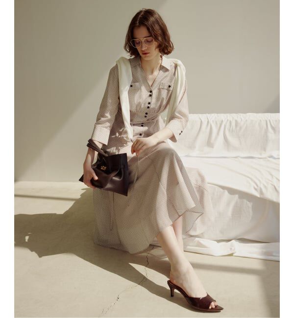  「【洗える】ポケットシャツワンピース」|ワンピース|